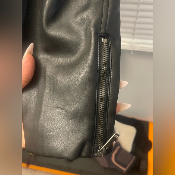 BRAND NEW!!!! GAP Leather Moto Jacket - Picture 9 of 10